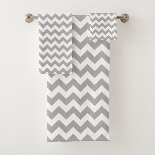 Grey Zigzag, Grey Chevron, Motif géométrique (En situation)
