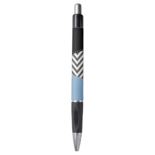 Grey Zigzag, Grey Chevron, Zigzag Pattern, Blue Pen