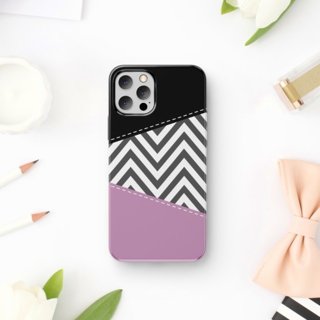 Grey Zigzag, Grey Chevron, Zigzag Pattern, Purple (Creator Uploaded)
