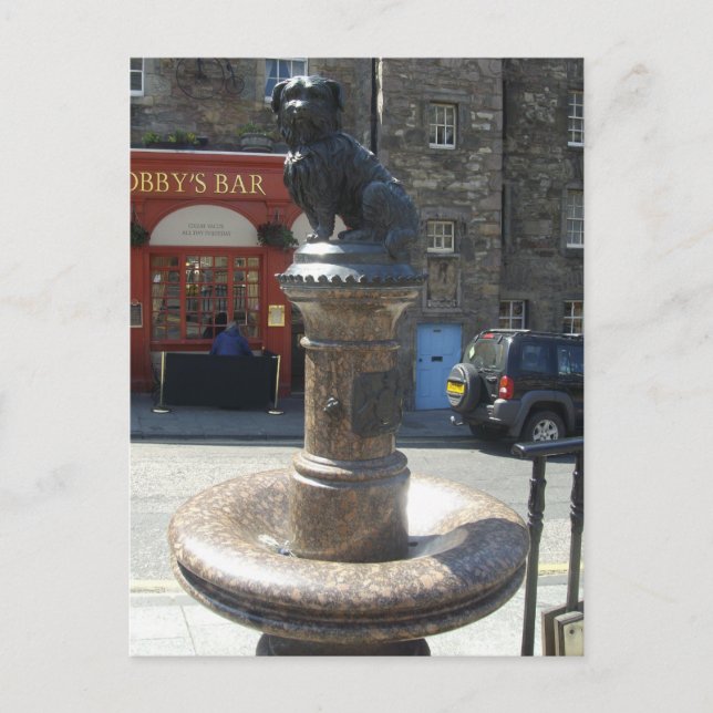 GREYFRIERS BOBBY EDINBURGH POSTCARD (Front)