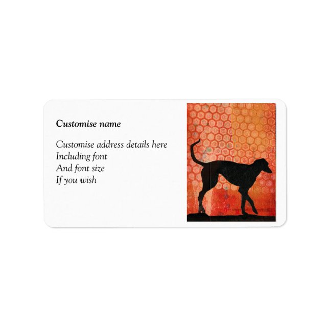 Greyhound address labels (Front)