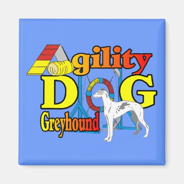 Greyhound_Agility Magnet (Front)