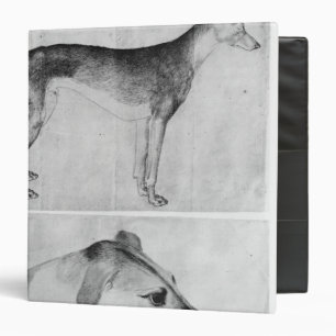 Greyhound and head of a greyhound binder