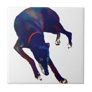Greyhound Art Tile