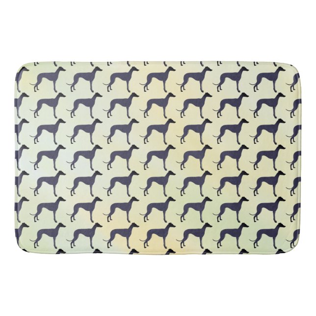 Greyhound  bath mat (Front)