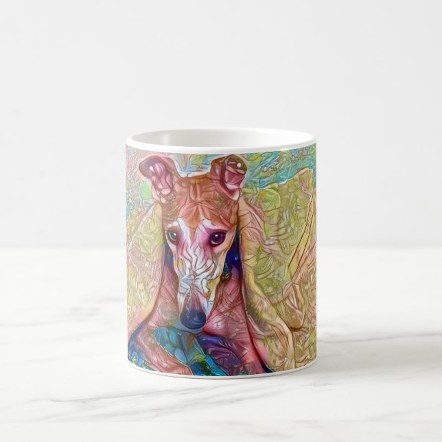 Greyhound & Blankets Coffee Mug (Center)