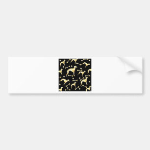 GREYHOUND BLING BUMPER STICKER