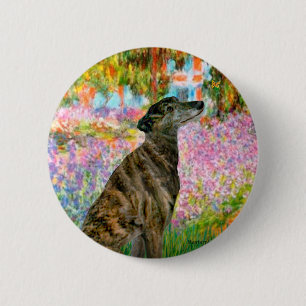 Greyhound (br2) - Garden 2 Inch Round Button