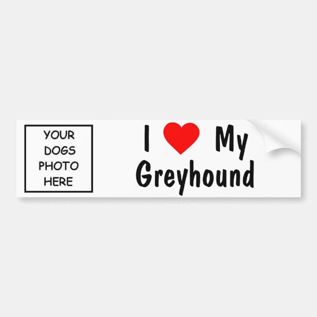 Greyhound Bumper Sticker (Front)