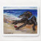Greyhound by the sea