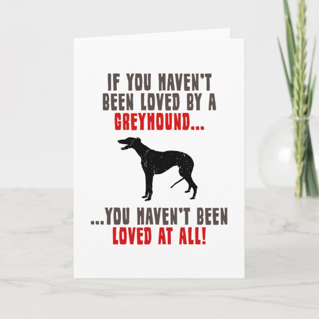 Greyhound Card (Front)