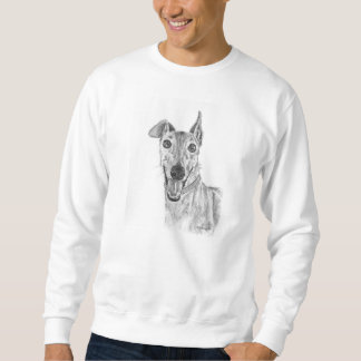 Greyhound Closeup Drawing Sweatshirt