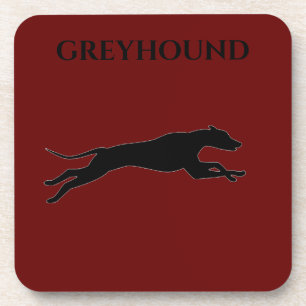 GREYHOUND coasters with cork back set.