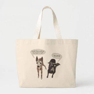 Greyhound "Cutting the treat" Tote Bag