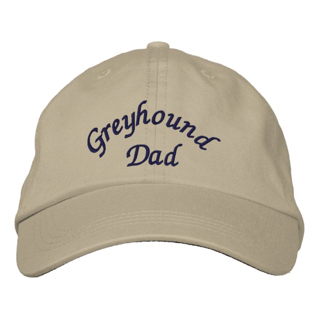 Greyhound Dad Cute Embroidered Hat (Front)