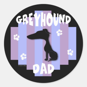 Greyhound Dad Stickers