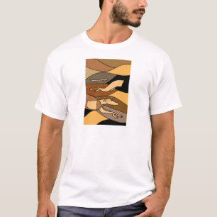 Greyhound Dog Abstract Art Design T-Shirt
