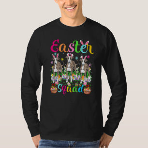 Greyhound Dog Bunny Ear Easter Squad Greyhound Hap T-Shirt