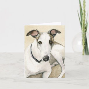 Greyhound Dog Carte pour notes