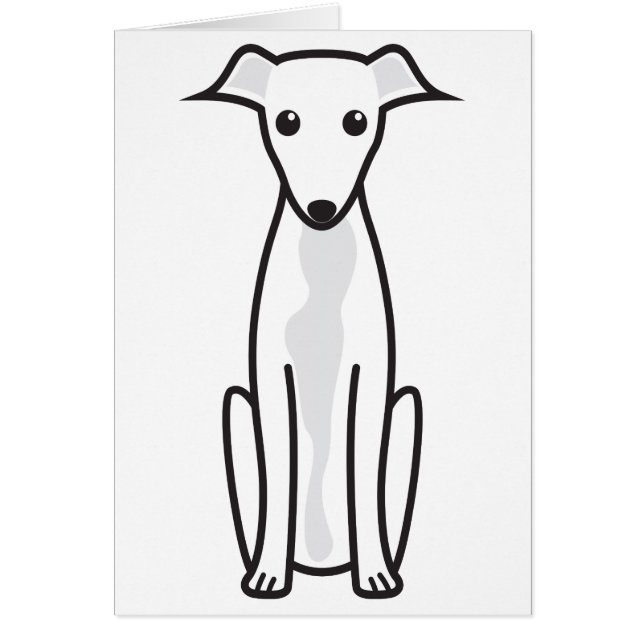 Greyhound Dog Cartoon (Front)
