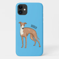 Greyhound dog cartoon illustration