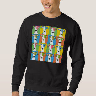 Greyhound Dog Cartoon Pop-Art Sweatshirt