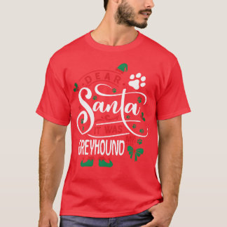 Greyhound Dog Christmas Dog breed boy gift T-Shirt