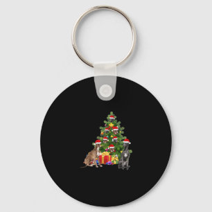 Greyhound dog Christmas Tree Essential T-Shirt Keychain
