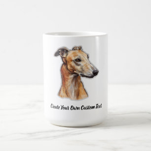 Greyhound Dog Create Your Own Custom Text  Coffee Mug
