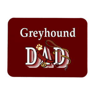 Greyhound Dog Dad Magnet