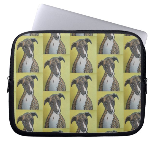 Greyhound Dog Electronics Bag (Front)