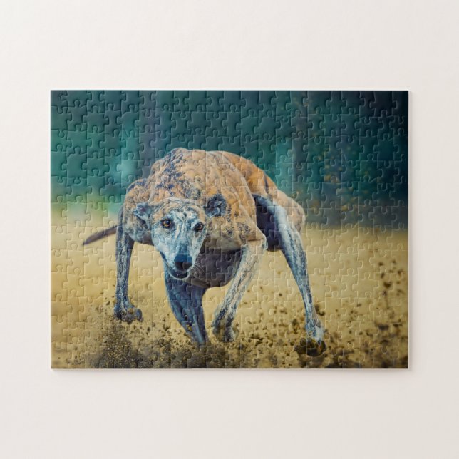 Greyhound Dog. Jigsaw Puzzle (Horizontal)
