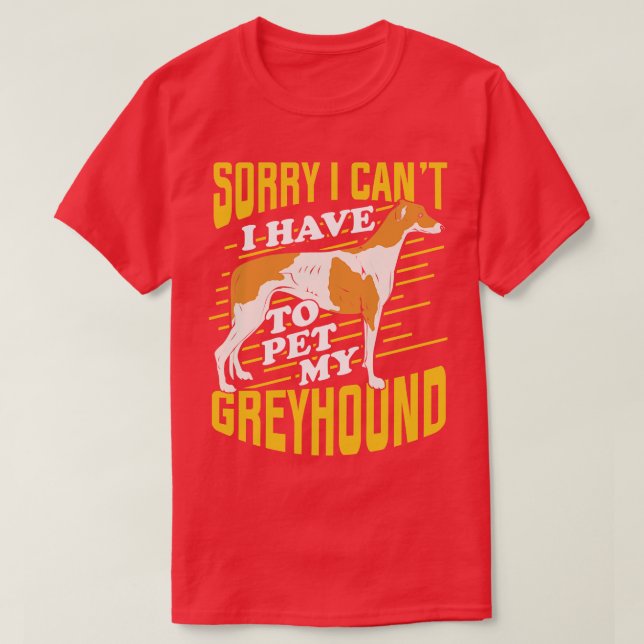 Greyhound Dog Lover Gift T-Shirt (Design Front)