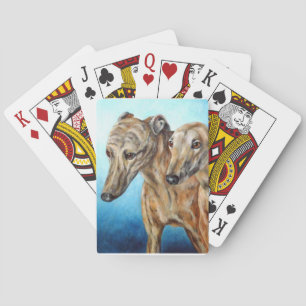 Greyhound Dog Playing Cards