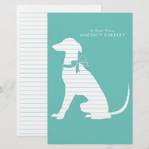 Greyhound Dog Puppy Stationery