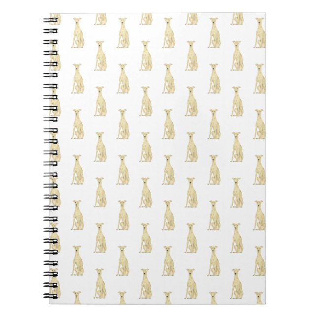 Greyhound (Fawn Tan) Notebook (Front)