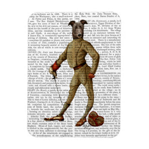 Greyhound Fencer Dark Full 2 Magnet