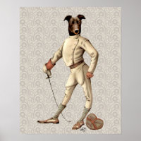 Greyhound Fencer in Cream Full