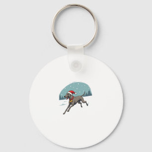 Greyhound Festive Sprint Keychain