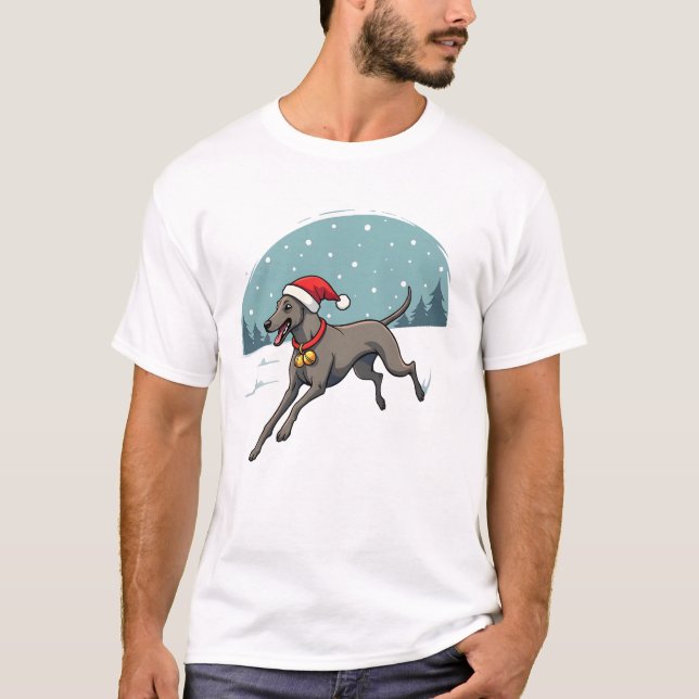 Greyhound Festive Sprint T-Shirt (Front)