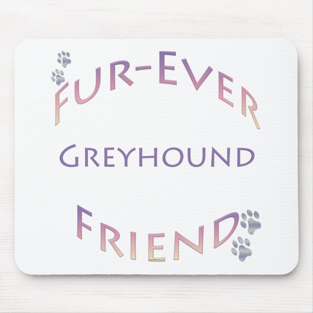 Greyhound Furever Mouse Pad (Front)