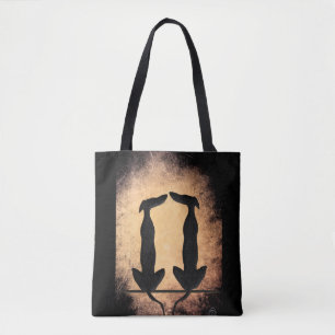GREYHOUND GAZING TOTE BAG