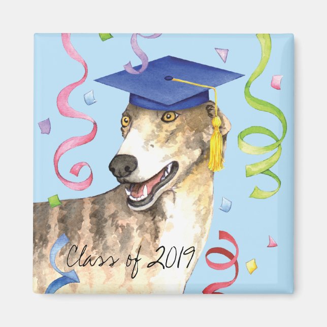 Greyhound Graduate Magnet (Front)