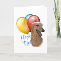 Greyhound Happy Birthday Card