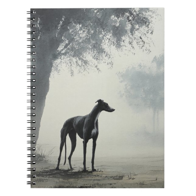 Greyhound in the Mist Notebook (Front)