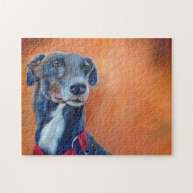 Greyhound jigsaw puzzle (a397) (Horizontal)