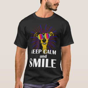 Greyhound  Keep Calm & Smile  Galgo Greyhound Hipp T-Shirt