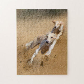 Greyhound Lurcher Dogs Painting Puzzle