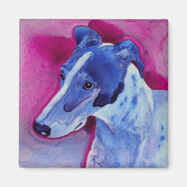 Greyhound Magnet - "Blue Boy" (Front)