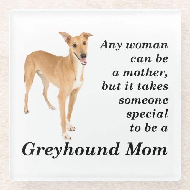 Greyhound Mom Coaster (Front)